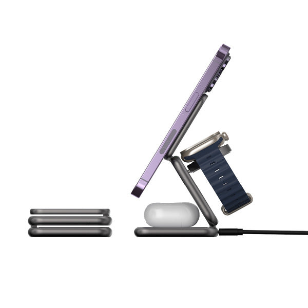 Cargador Plegable Magnétic PRO 3 en1 Iphone