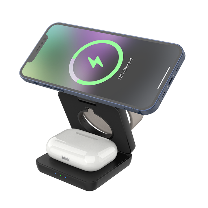 Cargador Plegable Magnétic PRO 3 en1 Iphone