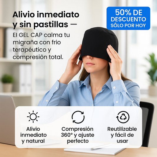 GORRO DE  ALIVIO DE MIGRAÑA GEL CAP