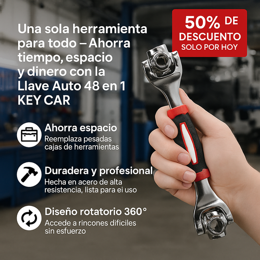 Llave Auto 48 En 1: La Herramienta Última para Hombres Prácticos