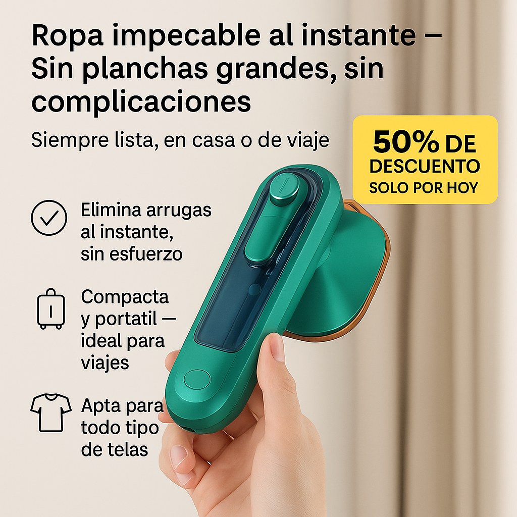 Mini Plancha a vapor STEAM IRON